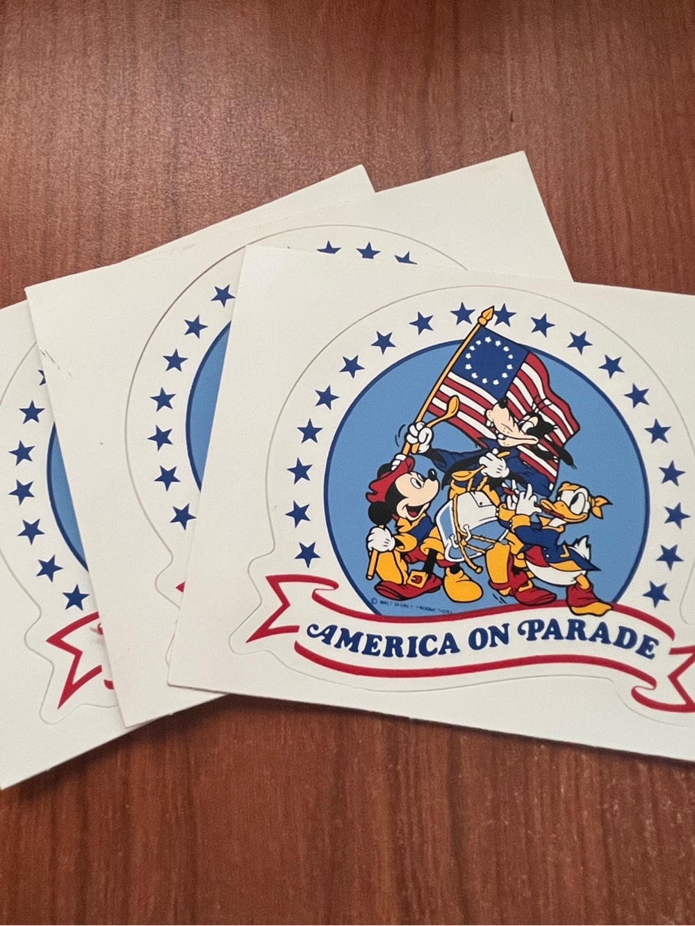 1976 Disney America stickers